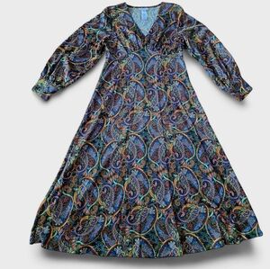 Kate & Lily Longsleeve Paisley Dress